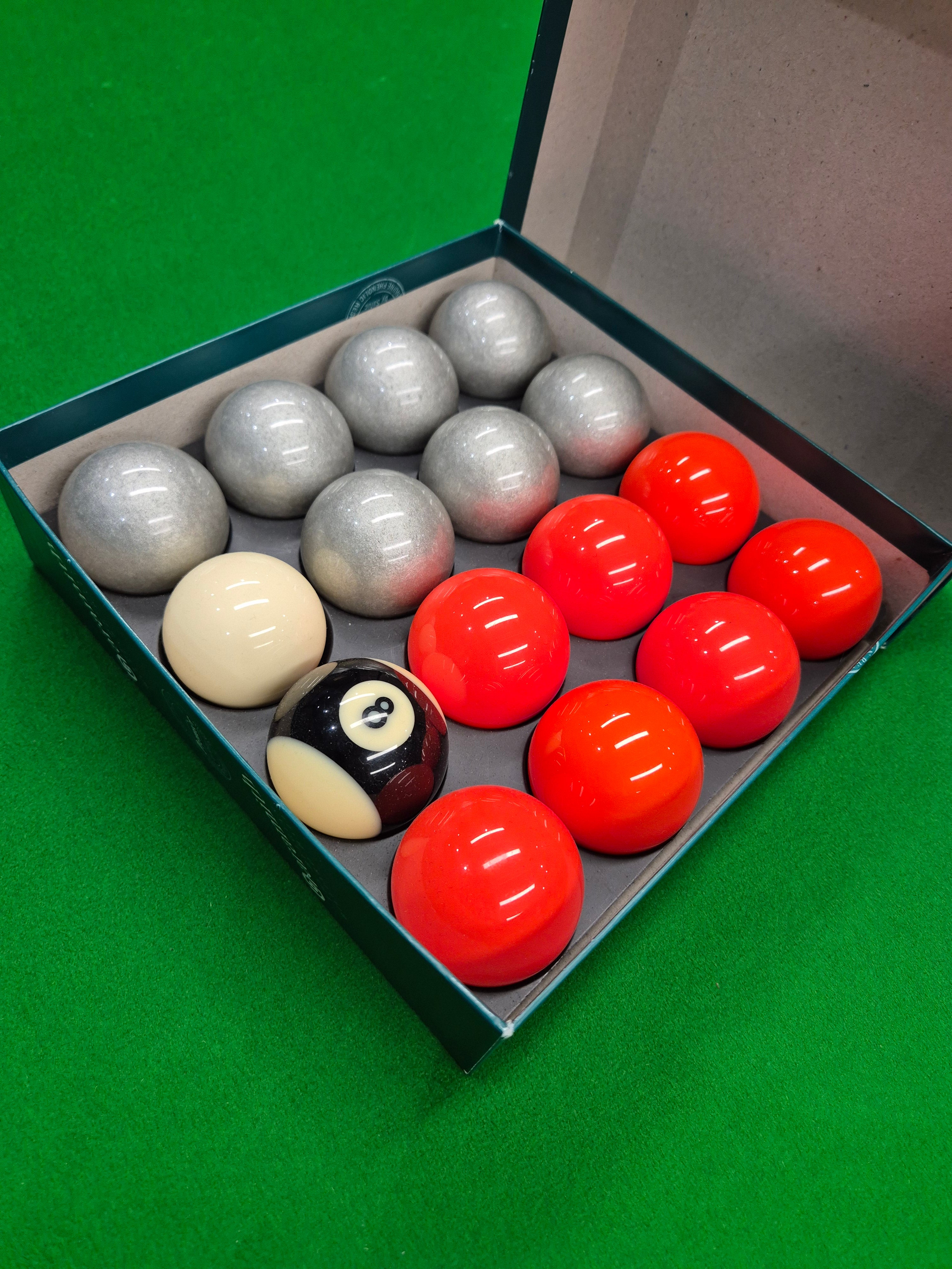 Aramith Premier 2" Pool Balls - Orange & Silver
